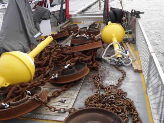 Installing new mooring