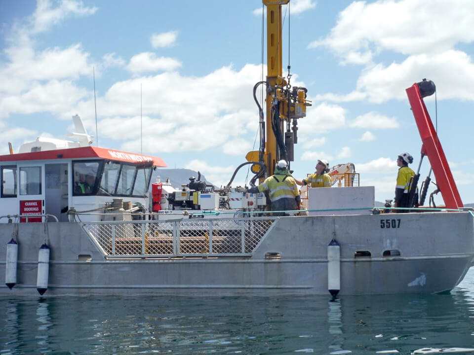Geo-tech Drilling in North West Bay